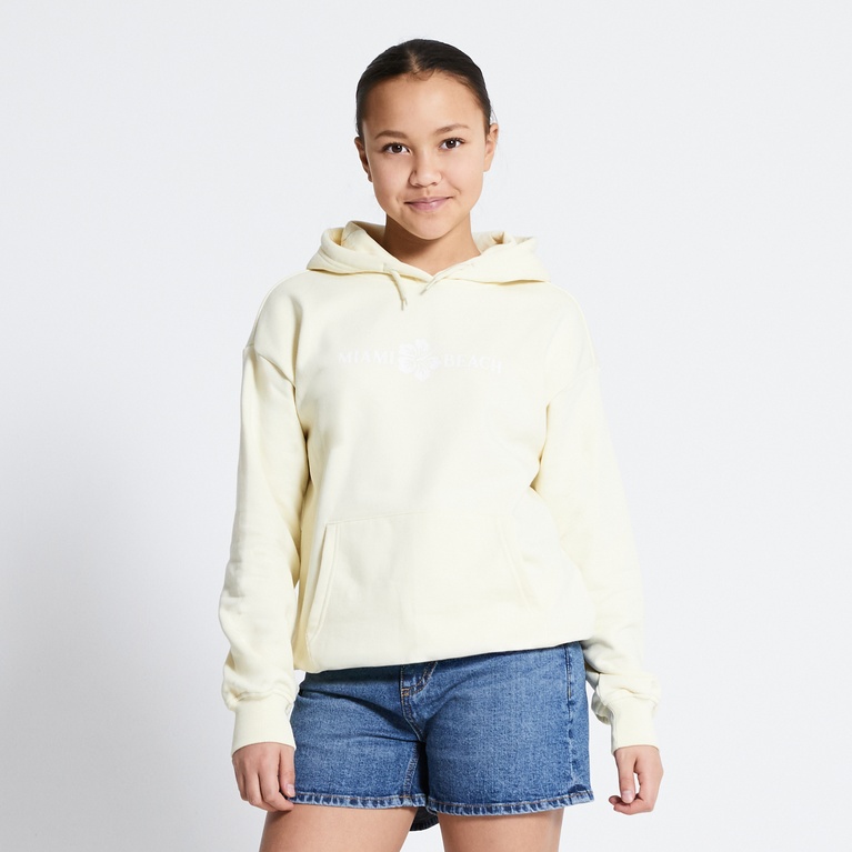 Printed hoodie "Smilla" Light Yellow